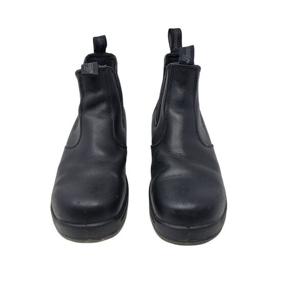 Thorogood Mens Black Slip-On Safety Toe Wellington Boots Sz 10 Leather Durable - Picture 5 of 11